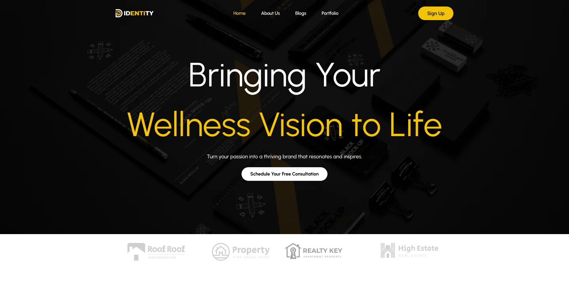 Website built by JT Solutions for a wellness brand