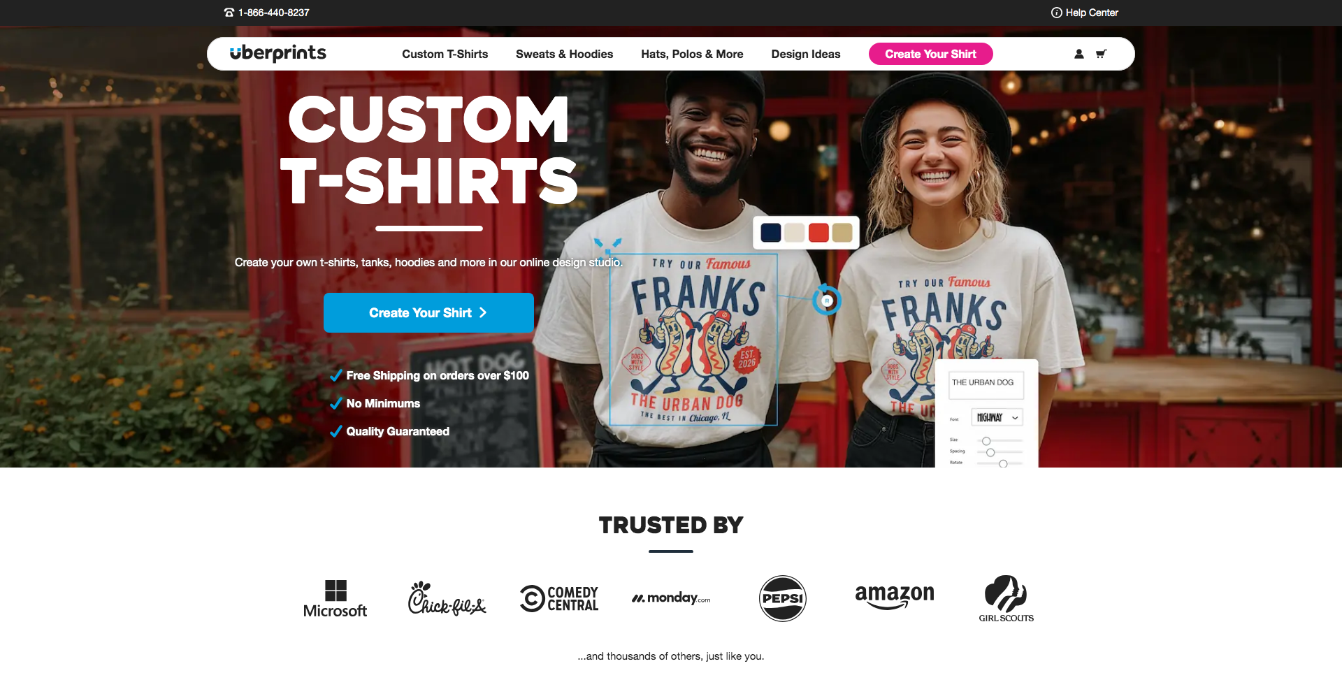 Uberprints website by JT Solutions